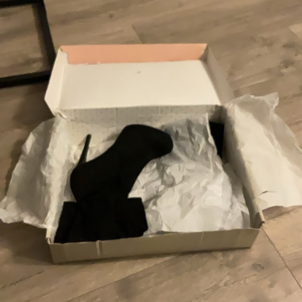 Thalia Sodi Clarissa Over-the-Knee Boots in Black Microfiber - Picture 12 of 15